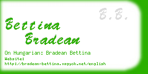 bettina bradean business card